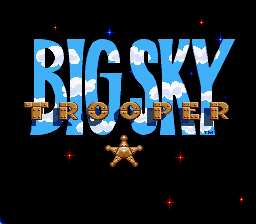 Big Sky Trooper (USA) (Beta) Title Screen